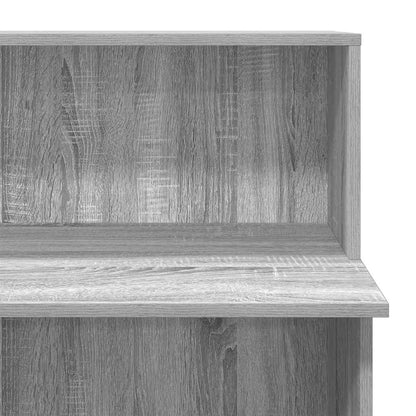 Receptiebalie 100x50x103,5 cm bewerkt hout grijs sonoma eiken