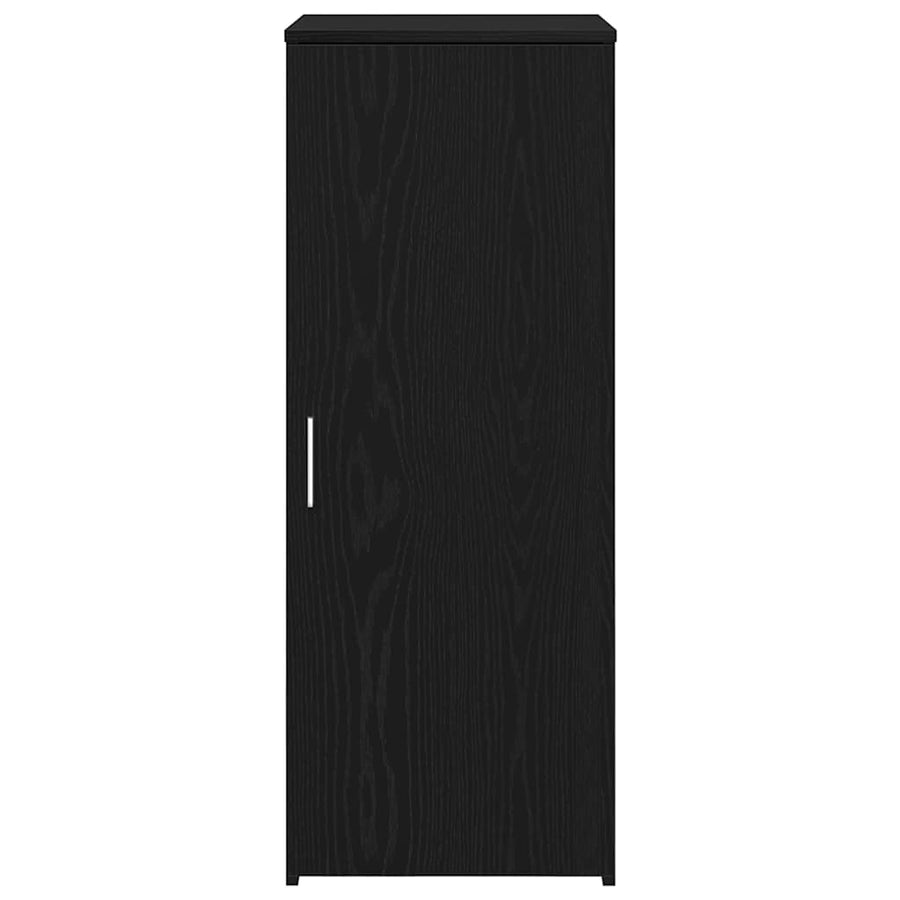 Opbergkast zwart 40x45x103,5 cm bewerkt hout