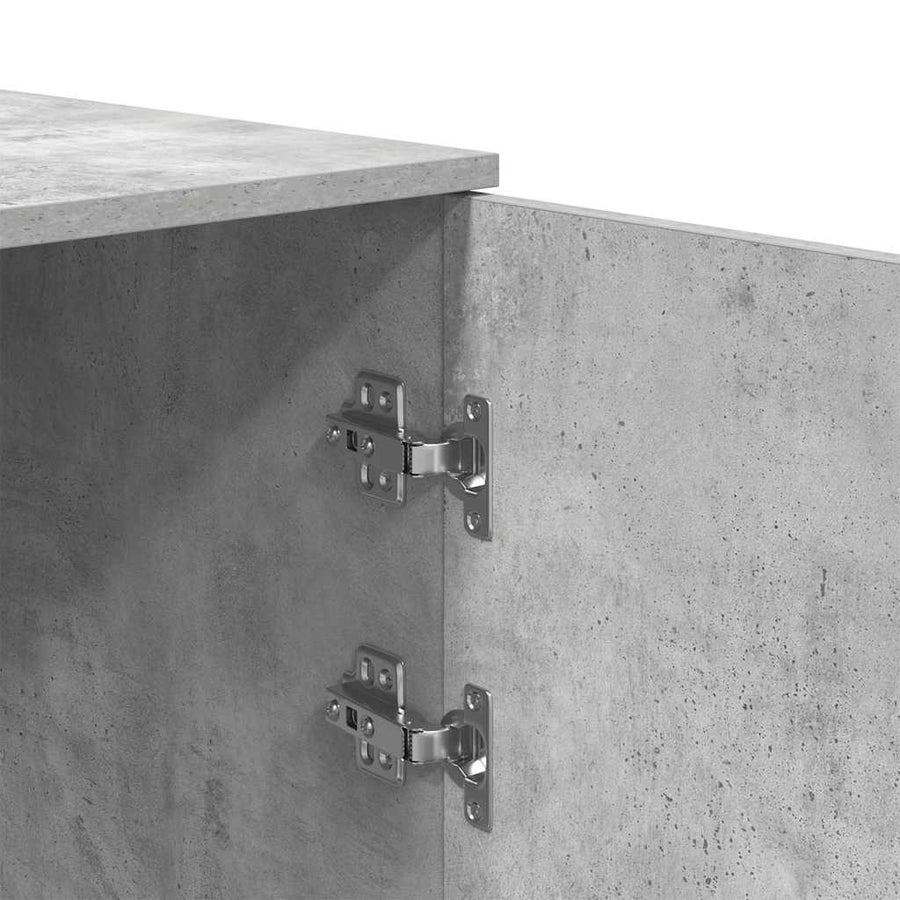 Opbergkast 40x45x103,5 cm bewerkt hout betongrijs