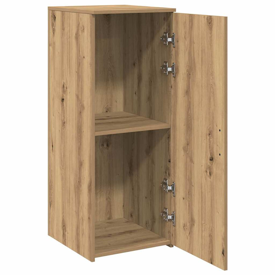 Opbergkast 40x45x103,5 cm bewerkt hout artisanaal eikenkleur