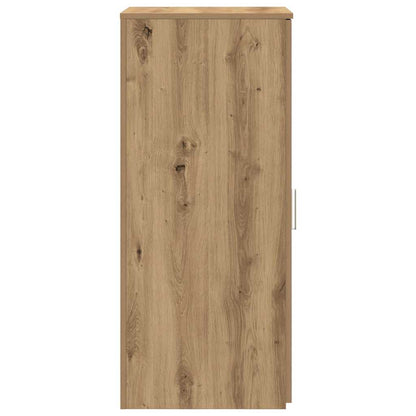 Opbergkast 40x45x103,5 cm bewerkt hout artisanaal eikenkleur