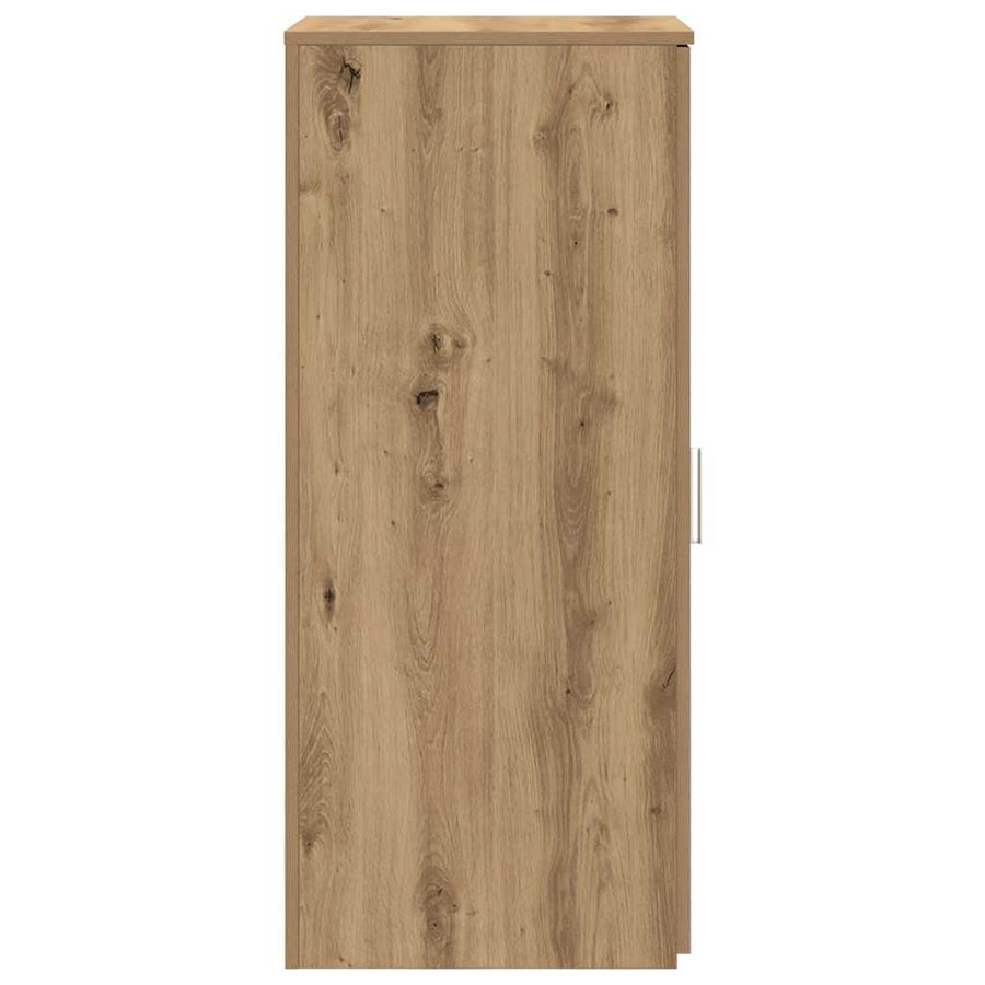 Opbergkast 40x45x103,5 cm bewerkt hout artisanaal eikenkleur