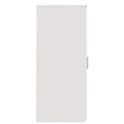 Opbergkast 50x45x103,5 cm bewerkt hout wit