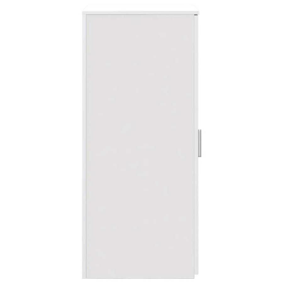 Opbergkast 50x45x103,5 cm bewerkt hout wit