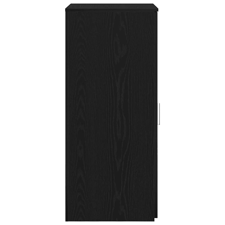 Opbergkast 50X45X103,5 Cm Bewerkt Hout Zwart 50 x 45 x 103.5 cm