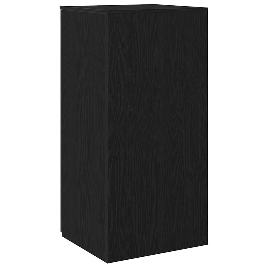 Opbergkast 50X45X103,5 Cm Bewerkt Hout Zwart 50 x 45 x 103.5 cm