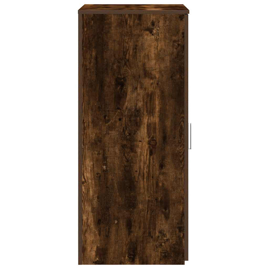 Opbergkast 50x45x103,5 cm bewerkt hout gerookt eikenkleur