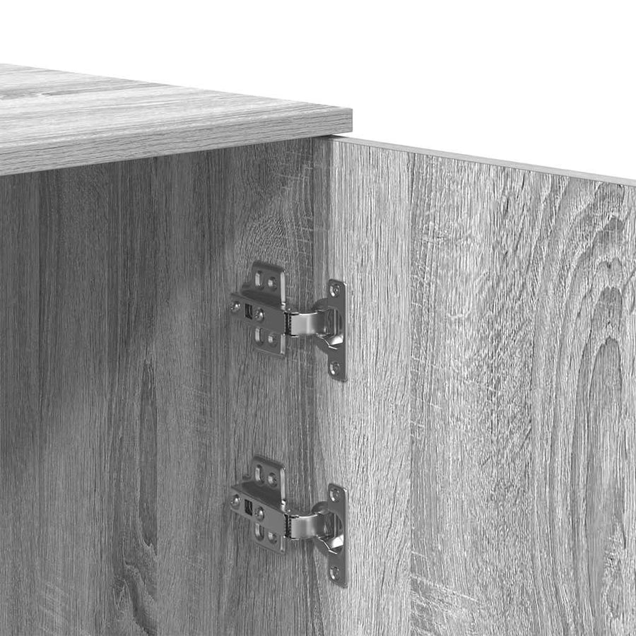 Opbergkast 50x45x103,5 cm bewerkt hout grijs sonoma eikenkleur