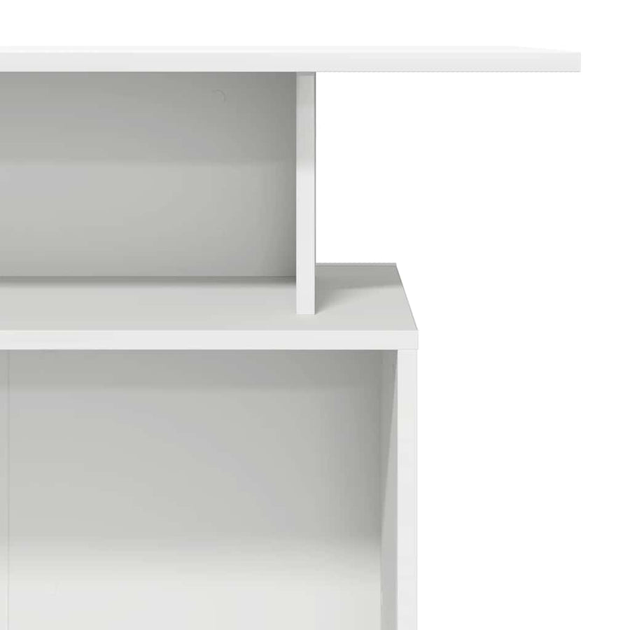 Receptiebalie 100X40X104 Cm Bewerkt Hout Wit