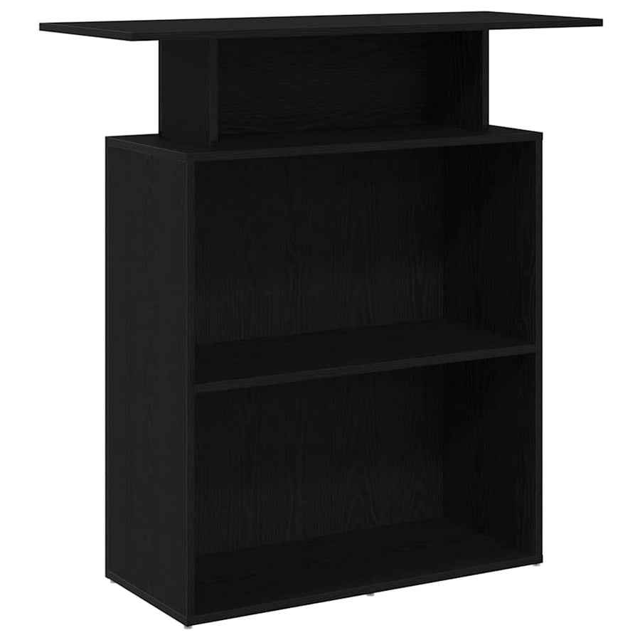 Receptiebalie 100X40X104 Cm Bewerkt Hout Zwart