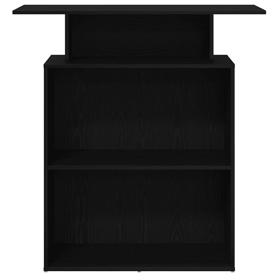 Receptiebalie 100X40X104 Cm Bewerkt Hout Zwart