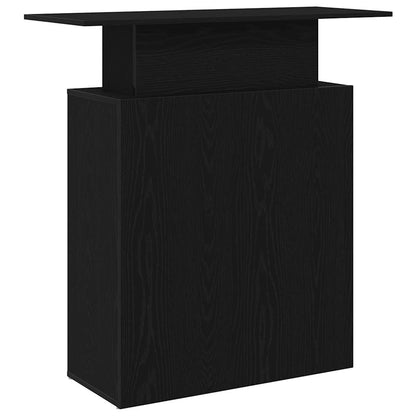 Receptiebalie 100X40X104 Cm Bewerkt Hout Zwart