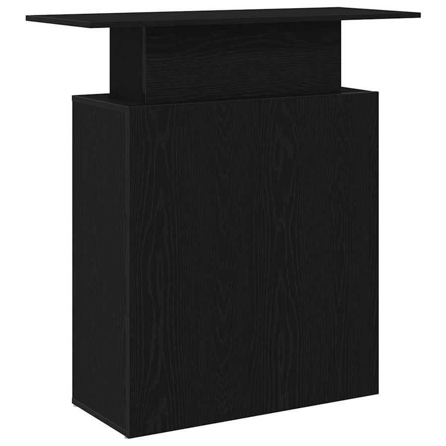 Receptiebalie 100X40X104 Cm Bewerkt Hout Zwart