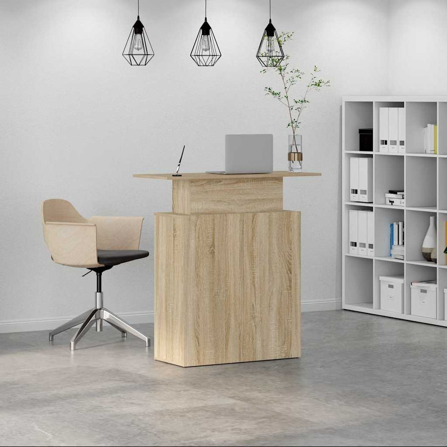 Receptiebalie 100X40X104 Cm Bewerkt Hout Kleurig Sonoma eiken
