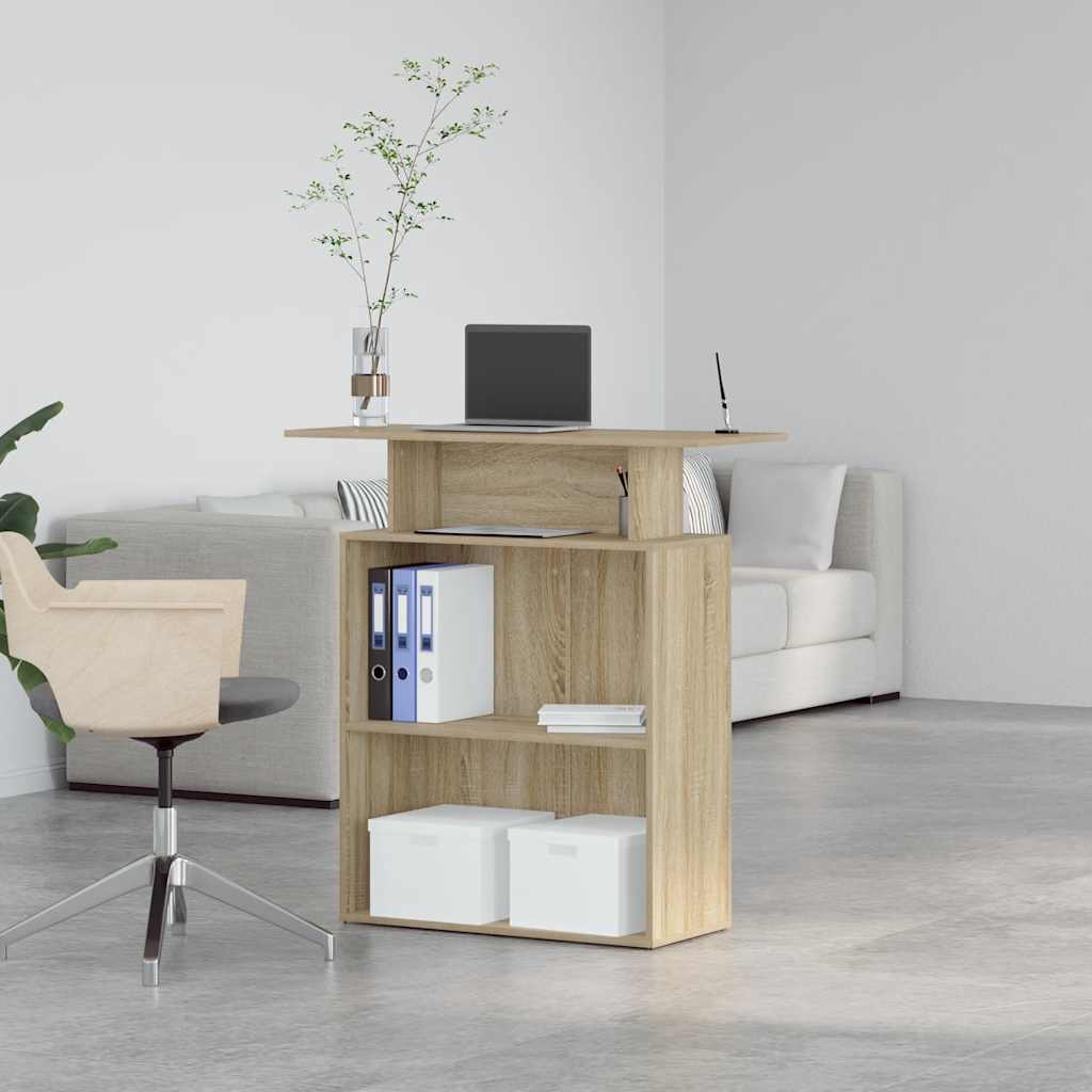 Receptiebalie 100X40X104 Cm Bewerkt Hout Kleurig Sonoma eiken