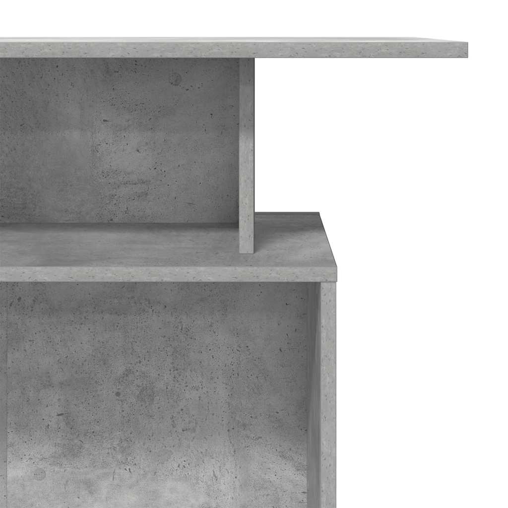 Receptiebalie 100X40X104 Cm Bewerkt Hout Betongrijs