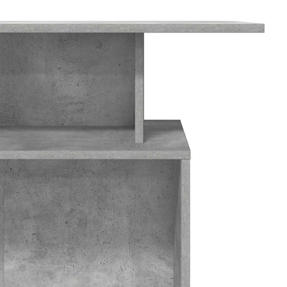 Receptiebalie 100X40X104 Cm Bewerkt Hout Betongrijs