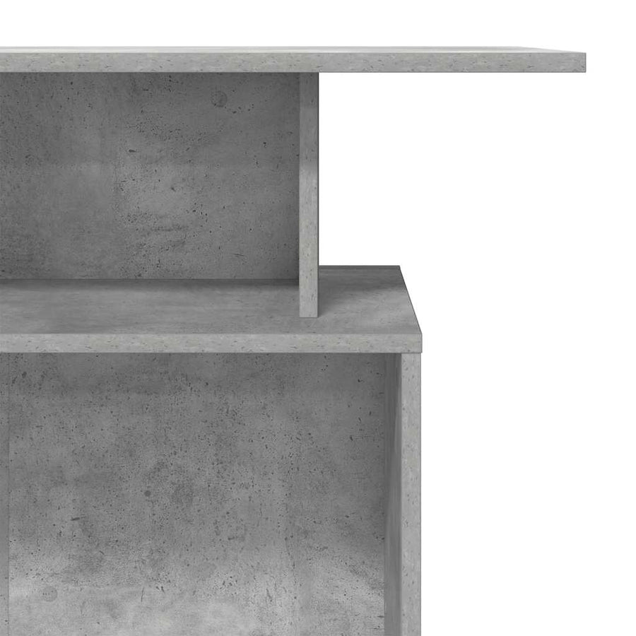 Receptiebalie 100X40X104 Cm Bewerkt Hout Betongrijs