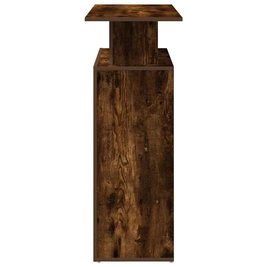 Receptiebalie 100X40X104 Cm Bewerkt Hout Kleurig Gerookt eiken