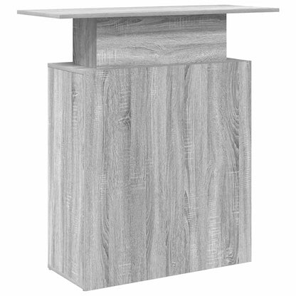 Receptiebalie 100X40X104 Cm Bewerkt Hout Eiken Grijs sonoma