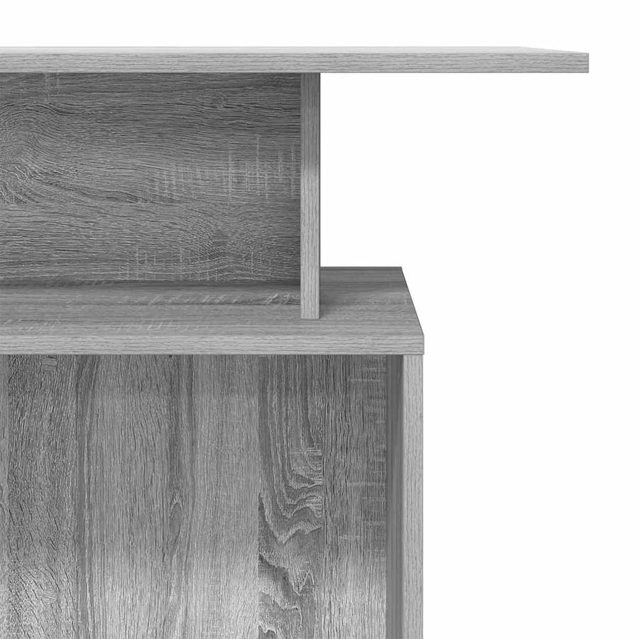 Receptiebalie 100X40X104 Cm Bewerkt Hout Eiken Grijs sonoma