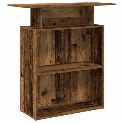 Receptiebalie 100X40X104 Cm Bewerkt Hout Kleurig Oud hout