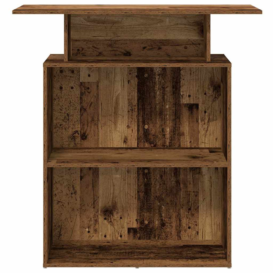 Receptiebalie 100X40X104 Cm Bewerkt Hout Kleurig Oud hout