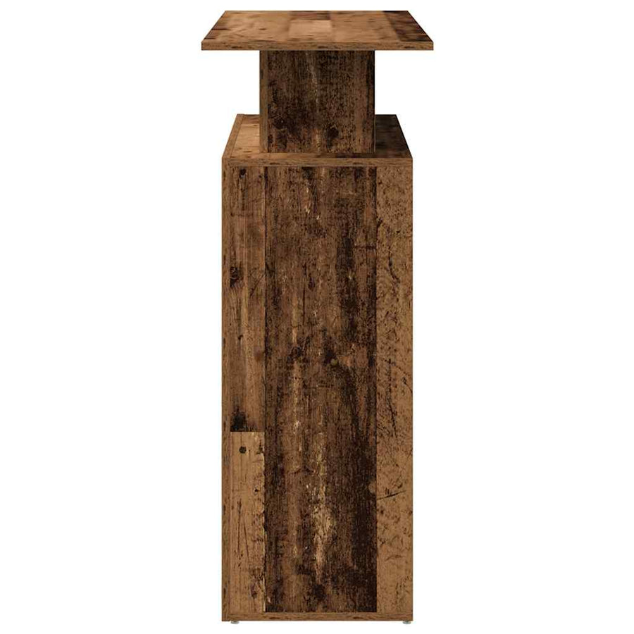 Receptiebalie 100X40X104 Cm Bewerkt Hout Kleurig Oud hout