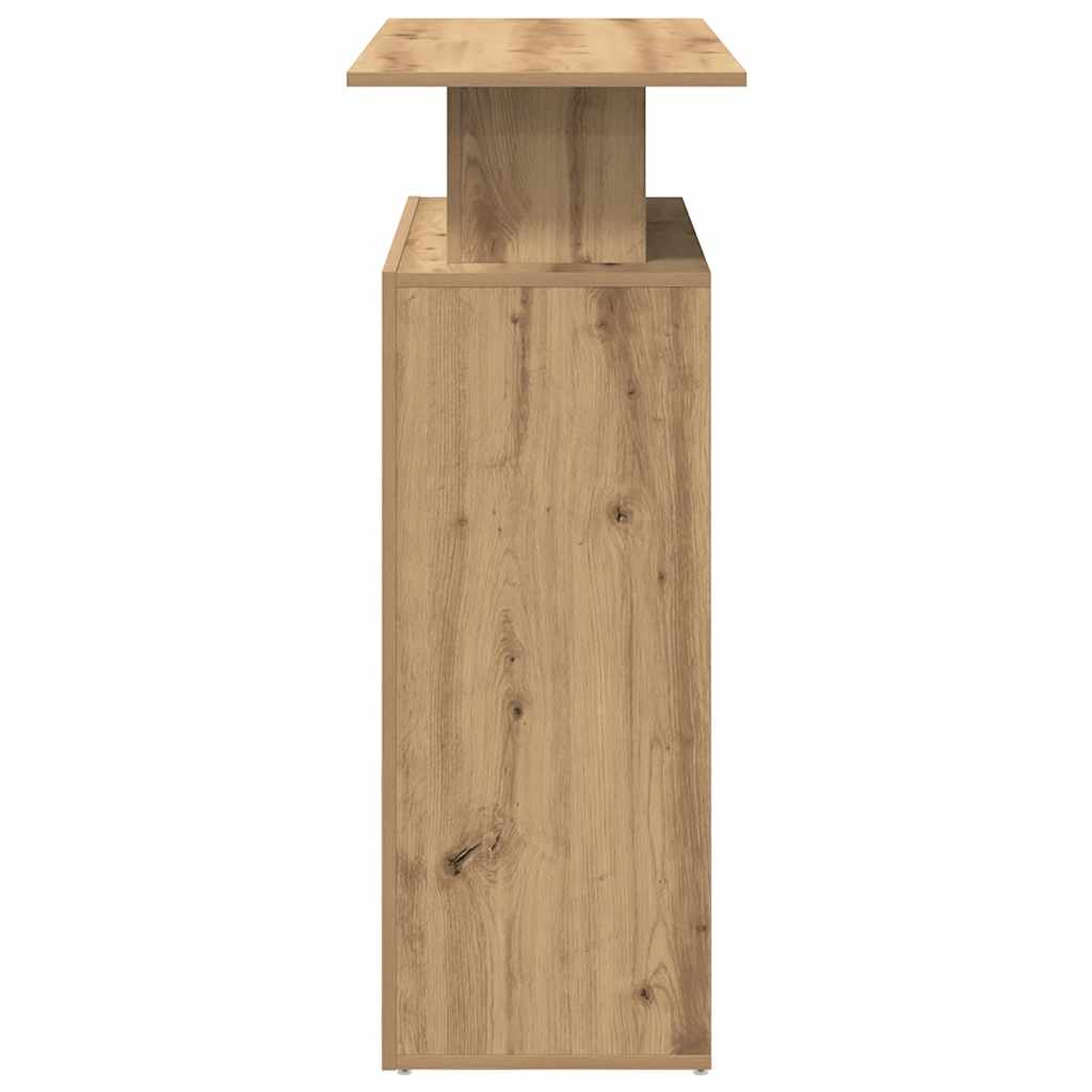 Receptiebalie 100X40X104 Cm Bewerkt Hout Artisanaal Eikenkleur artisanaal eikenkleurig
