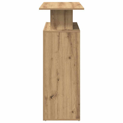 Receptiebalie 100X40X104 Cm Bewerkt Hout Artisanaal Eikenkleur artisanaal eikenkleurig