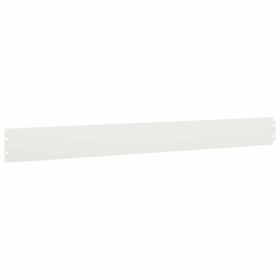 Gazonranden 10 st 10x103 cm koudgewalst staal wit