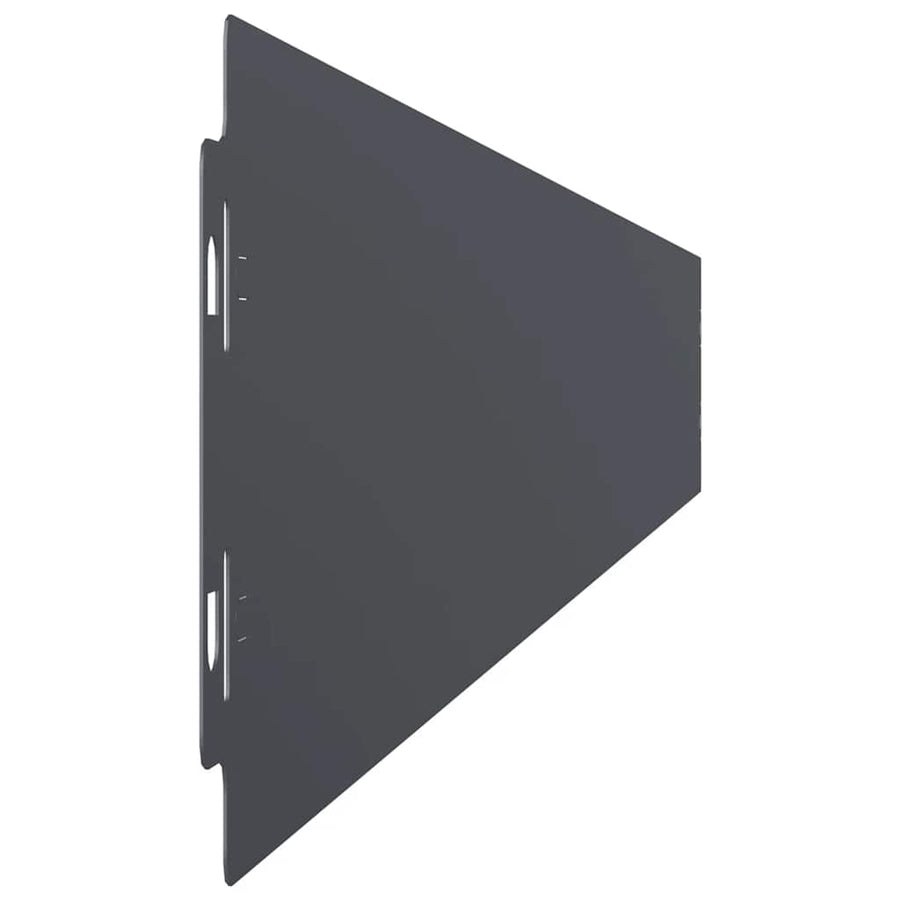 Gazonranden 10 st 10x103 cm koudgewalst staal antraciet