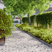 Lawn edging 10 pcs 10x103 cm cold-rolled steel anthracite