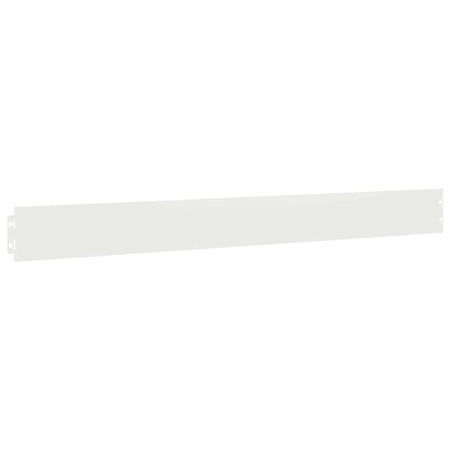 Gazonranden 50 st 10x103 cm koudgewalst staal wit