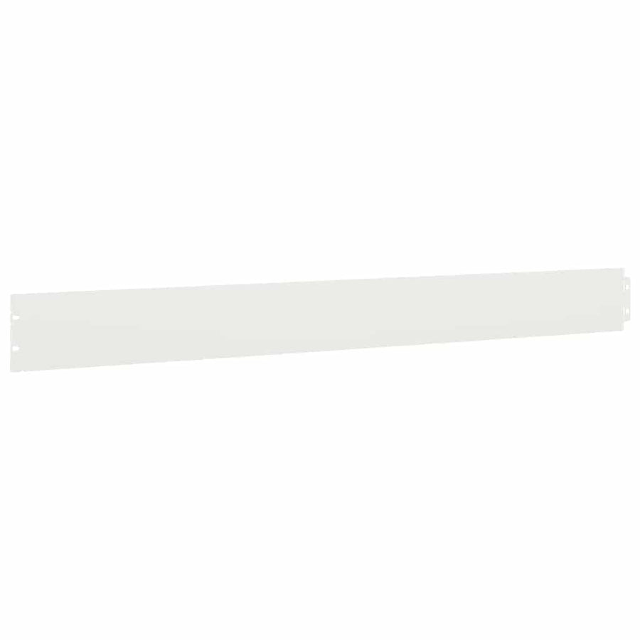 Gazonranden 50 st 10x103 cm koudgewalst staal wit