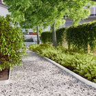 Gazonranden 50 st 103x10 cm koudgewalst staal wit