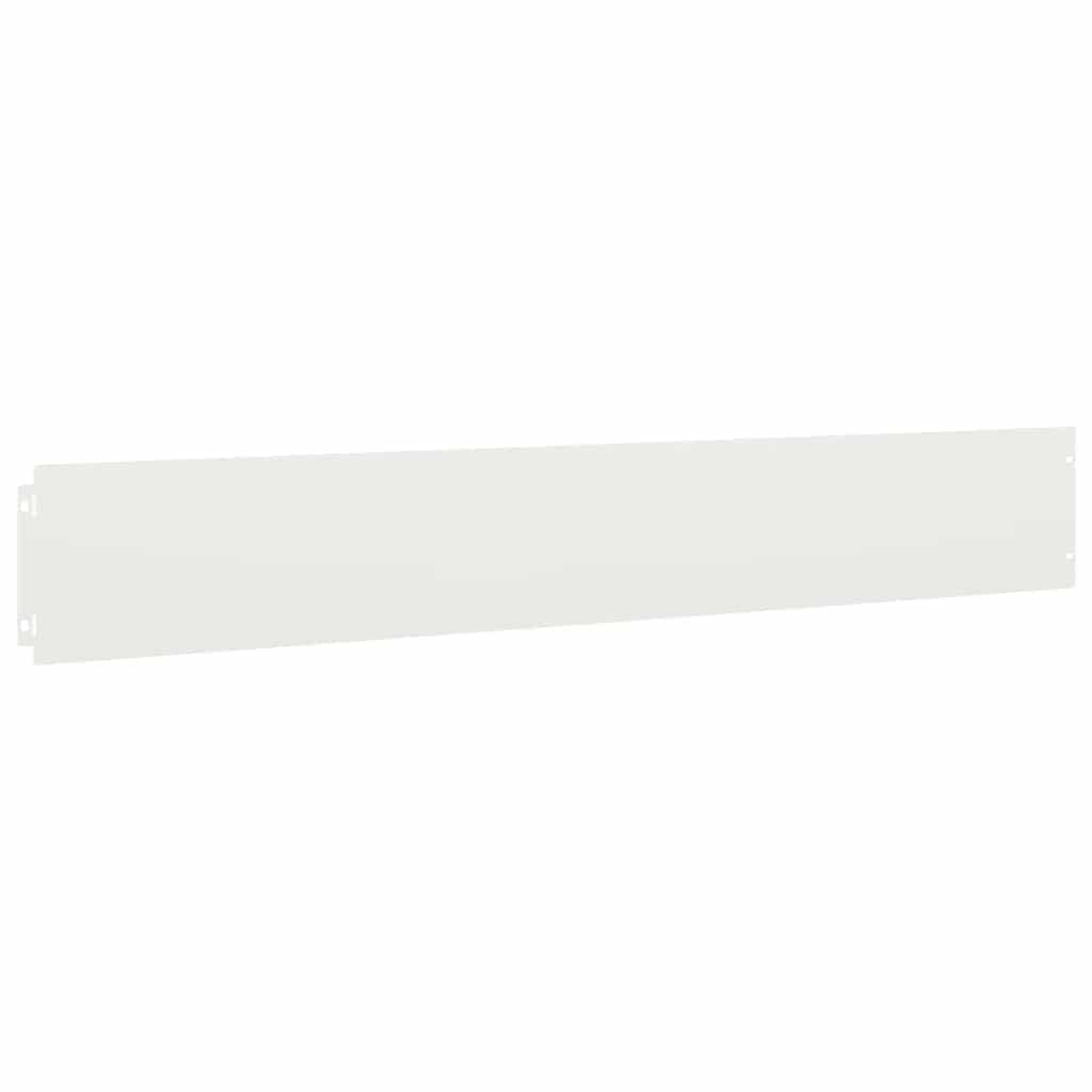 Gazonranden 10 st 15x103 cm koudgewalst staal wit