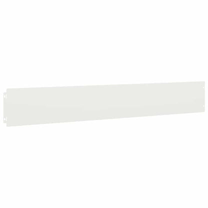 Gazonranden 10 st 15x103 cm koudgewalst staal wit