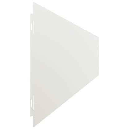 Gazonranden 10 st 15x103 cm koudgewalst staal wit