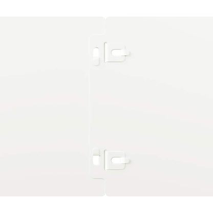 Gazonranden 10 st 15x103 cm koudgewalst staal wit