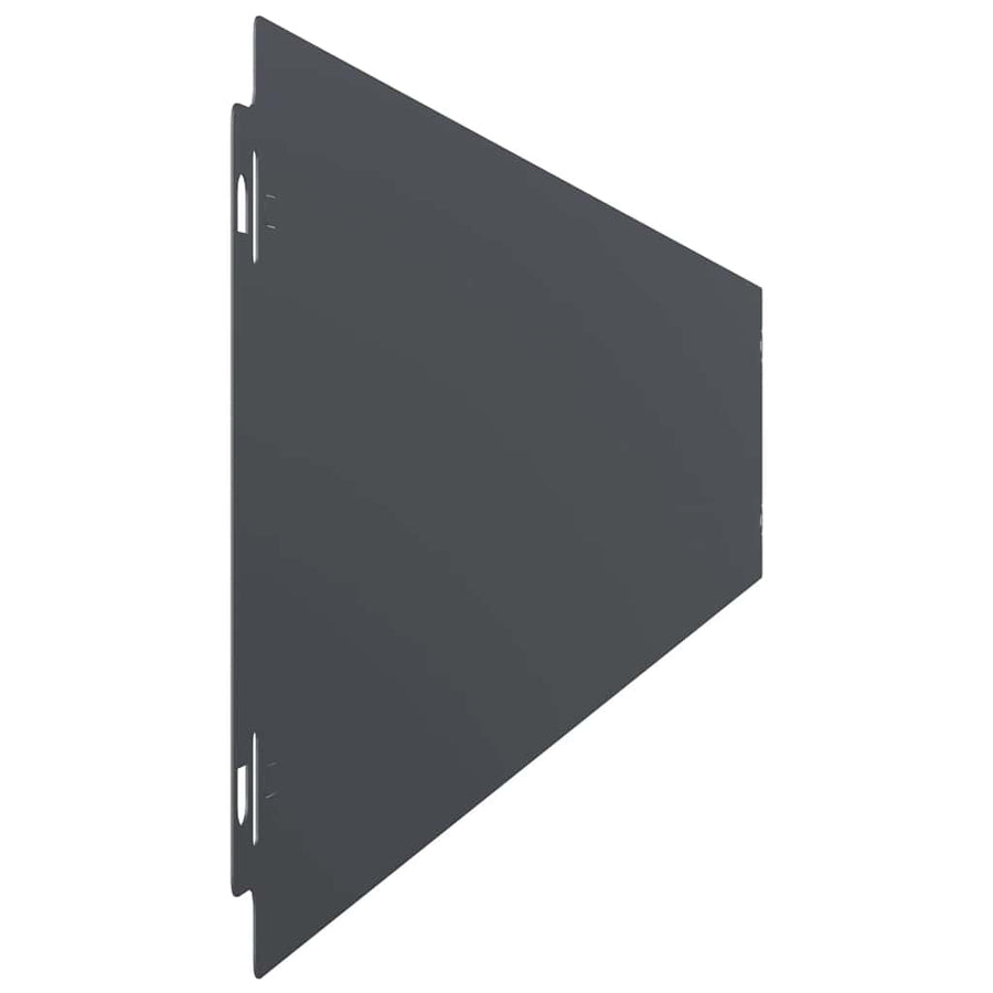 Gazonranden 10 st 15x103 cm koudgewalst staal antraciet