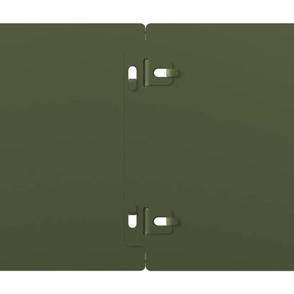 Gazonranden 50 st 15x103 cm koudgewalst staal olijfgroen