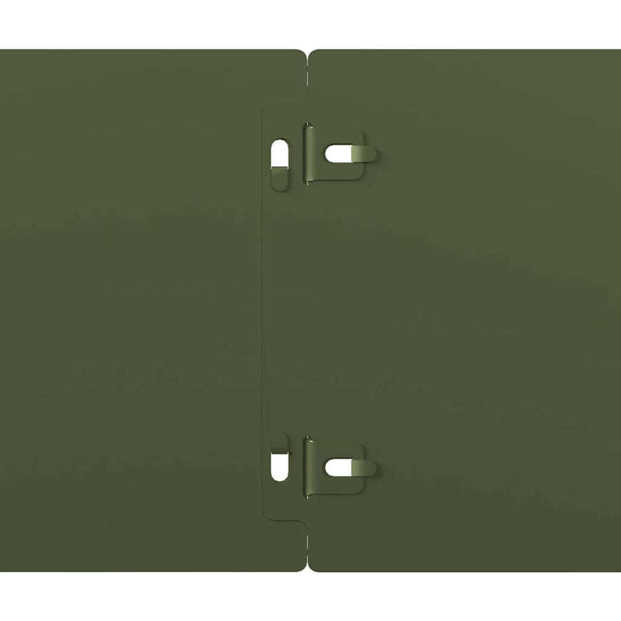 Gazonranden 50 st 15x103 cm koudgewalst staal olijfgroen