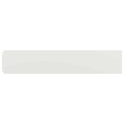 Gazonranden 10 st 20x103 cm koudgewalst staal wit