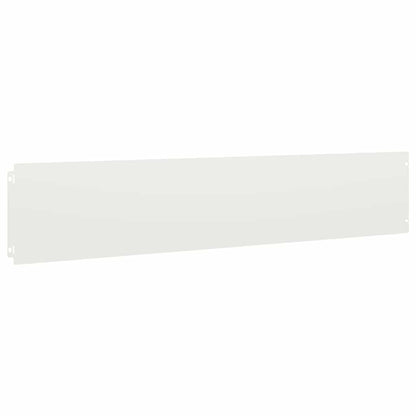 Gazonranden 10 st 20x103 cm koudgewalst staal wit