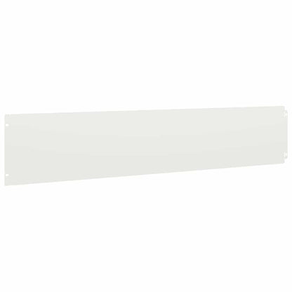 Gazonranden 10 st 20x103 cm koudgewalst staal wit