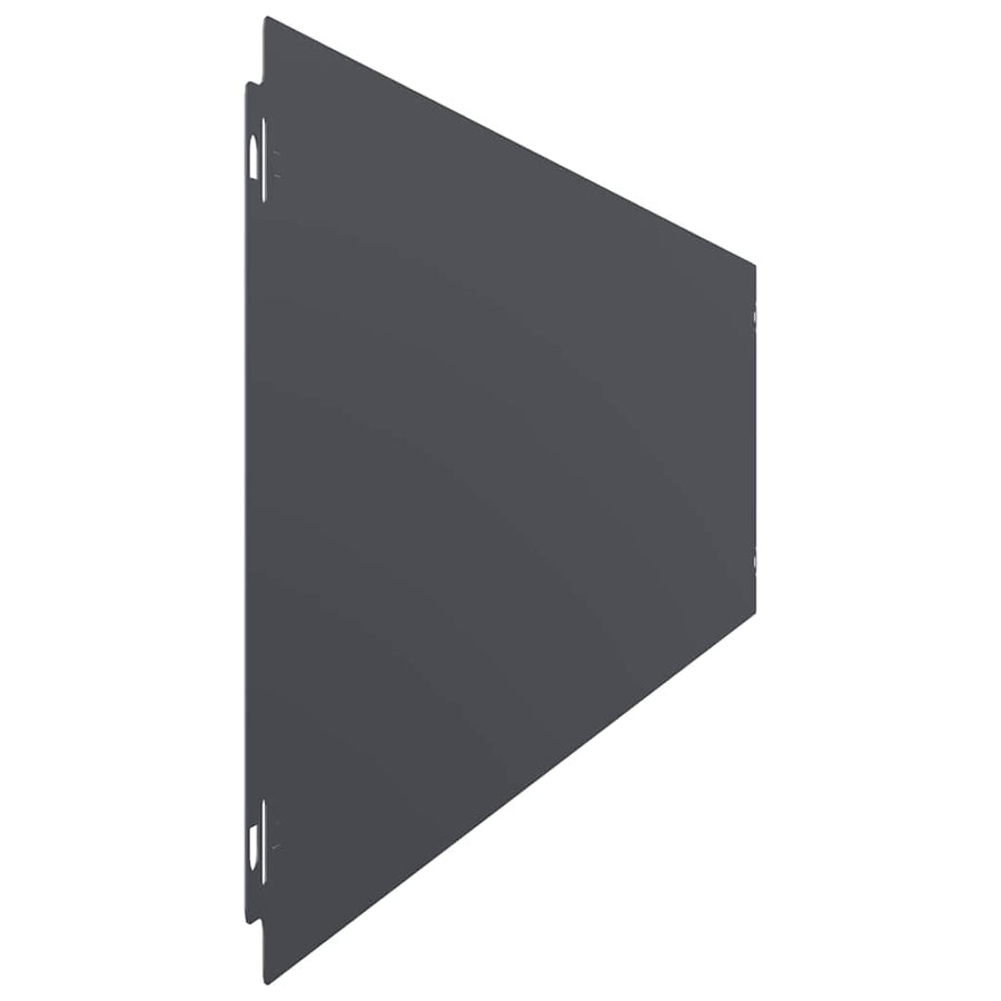 Gazonranden 10 st 20x103 cm koudgewalst staal antraciet