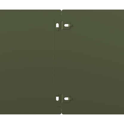 Gazonranden 10 st 20x103 cm koudgewalst staal olijfgroen