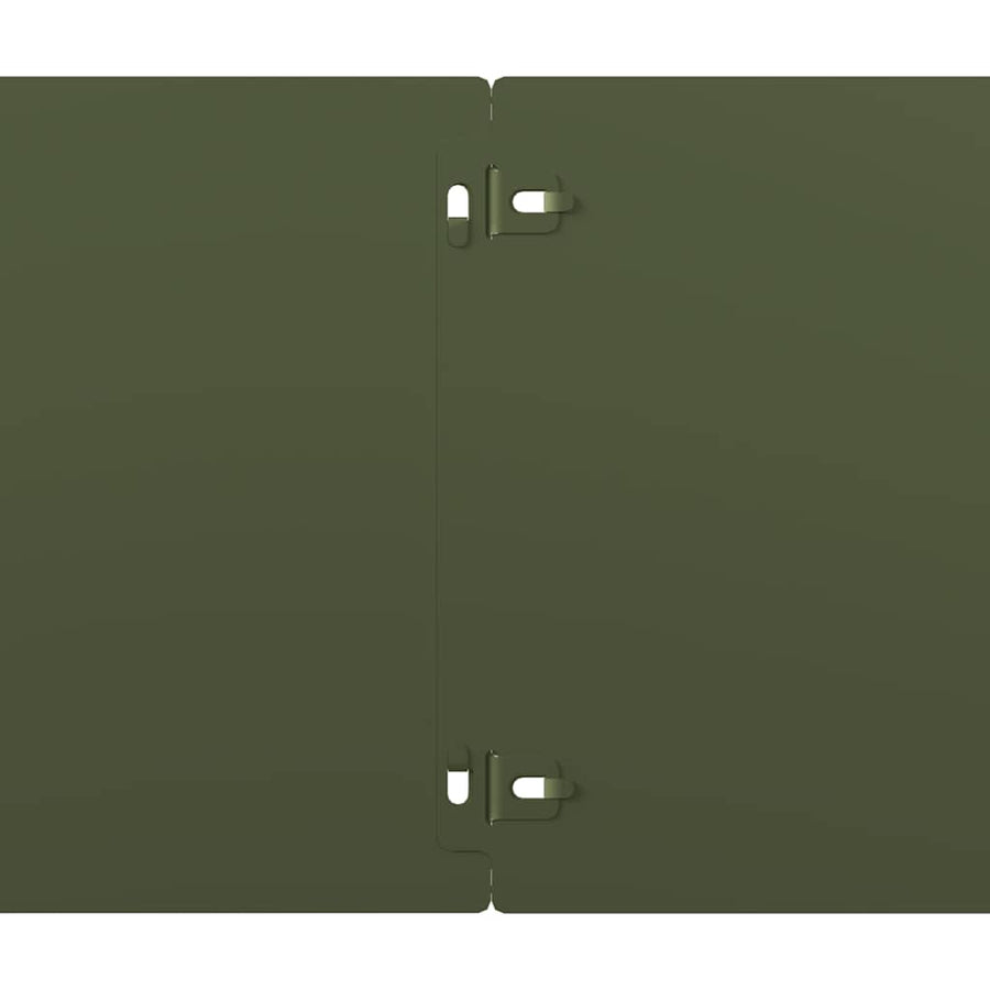Gazonranden 10 st 20x103 cm koudgewalst staal olijfgroen