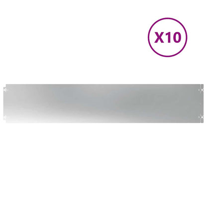 Gazonranden 10 st 20x103 cm gegalvaniseerd staal